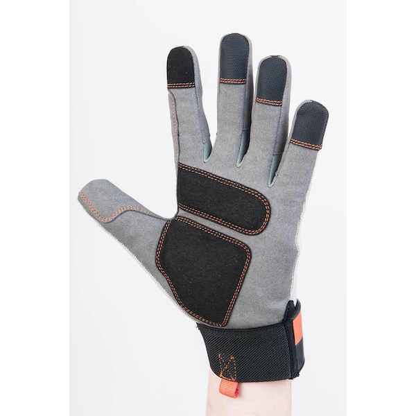 Multi Purpose Work Glove - Grey/Black/Paprika M